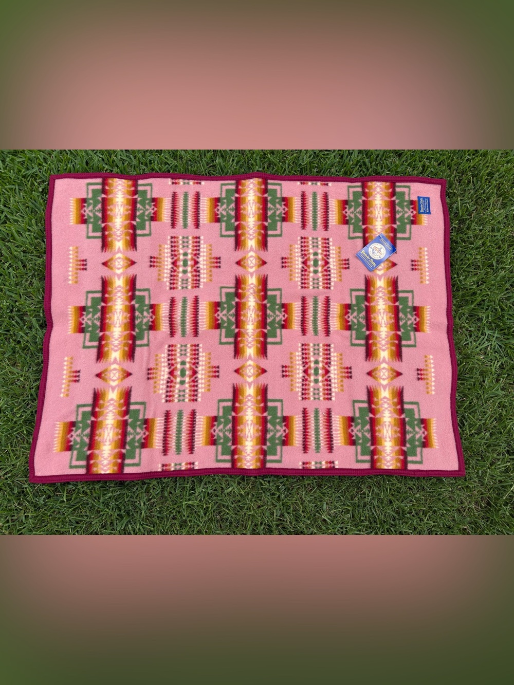 Pendleton Beaver State Chief Joseph Southwest Lap Crib Blanket 32”x44”